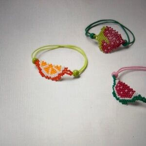 Fruit Beaded Bracelets Set